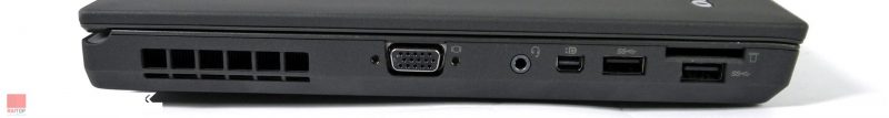 لپ‌تاپ استوک Lenovo مدل ThinkPad T440p پورت های چپ