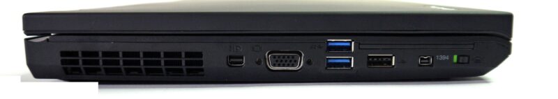 لپ‌تاپ استوک Lenovo مدل ThinkPad W530 پورت های چپ