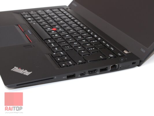 لپ تاپ استوک Lenovo مدل ThinkPad T460s پورت های راست