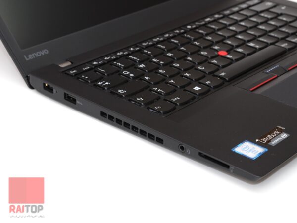 لپ تاپ استوک Lenovo مدل ThinkPad T460s پورت های چپ