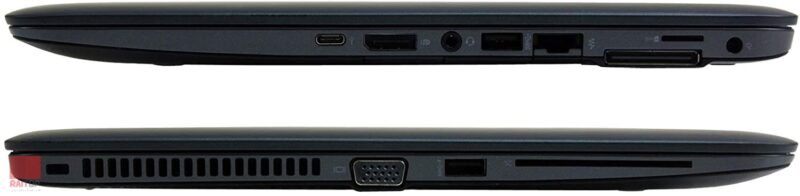 لپ تاپ استوک 15 اینچی HP مدل ZBook 15u G3 i7 پورت ها