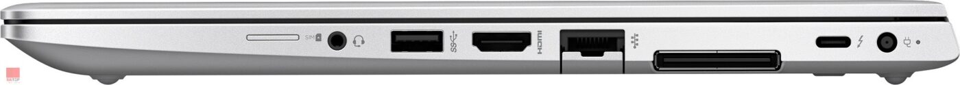 لپ تاپ اپن باکس 14 اینچی HP مدل EliteBook 840 G6 i7 پورت های راست