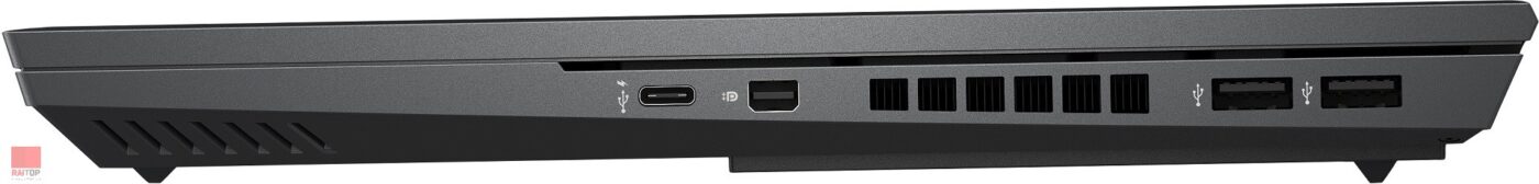 لپ تاپ گیمینگ 15 اینچی HP مدل OMEN 15-en1000AX پورت های راست