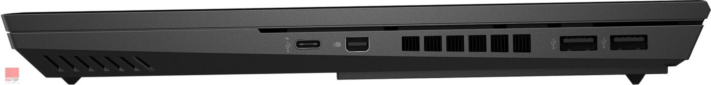 لپ تاپ گیمینگ 15.6 اینچی HP مدل OMEN 15-ek0111TX پورت های راست