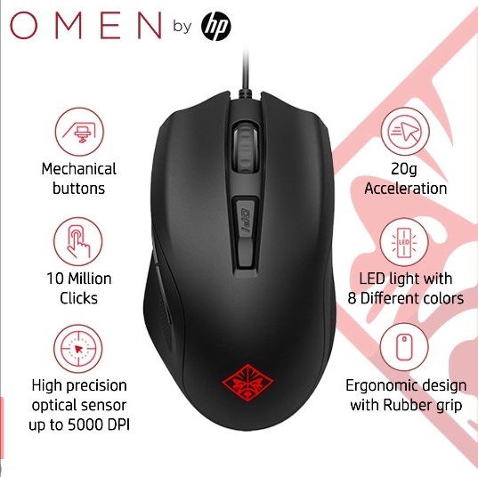 ماوس گیمینگ HP مدل Omen Mouse 400 مشخصات