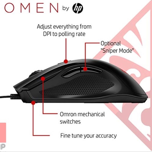 مشخصات ۲ ماوس گیمینگ HP مدل Omen Mouse 400