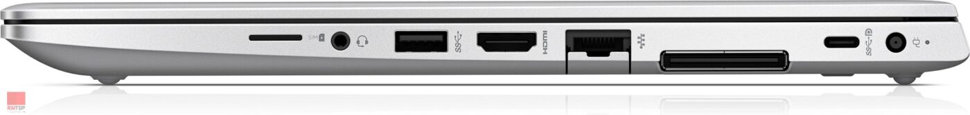 لپ تاپ HP مدل Elitebook 745 G6 نمایشگر 14 اینچی پورت های راست