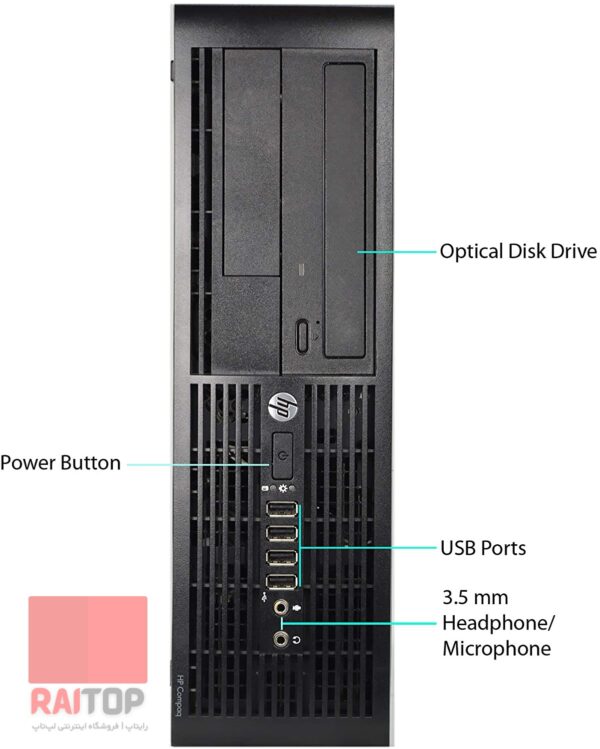 کیس دسکتاپ HP مدل Compaq Pro 4300 پورت های جلو