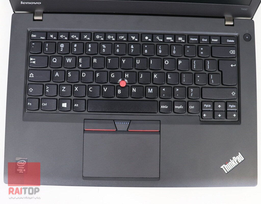 لپ تاپ استوک 14 اینچی Lenovo مدل T450 صفحه کلید