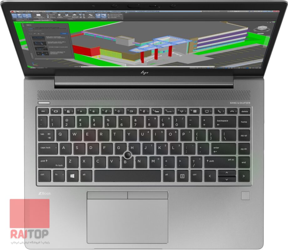 لپ تاپ استوک ورک استیشن HP مدل Zbook 14u G5 صفحه کلید