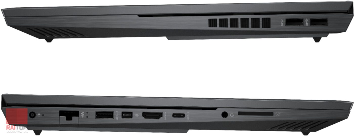 لپ تاپ اپن باکس 16 اینچی گیمینگ HP مدل Omen 16-b0001TX پورت ها