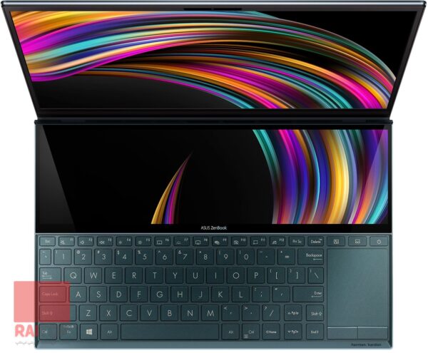 لپ تاپ دونمایشگر Asus مدل ZenBook Duo UX481FL بالا