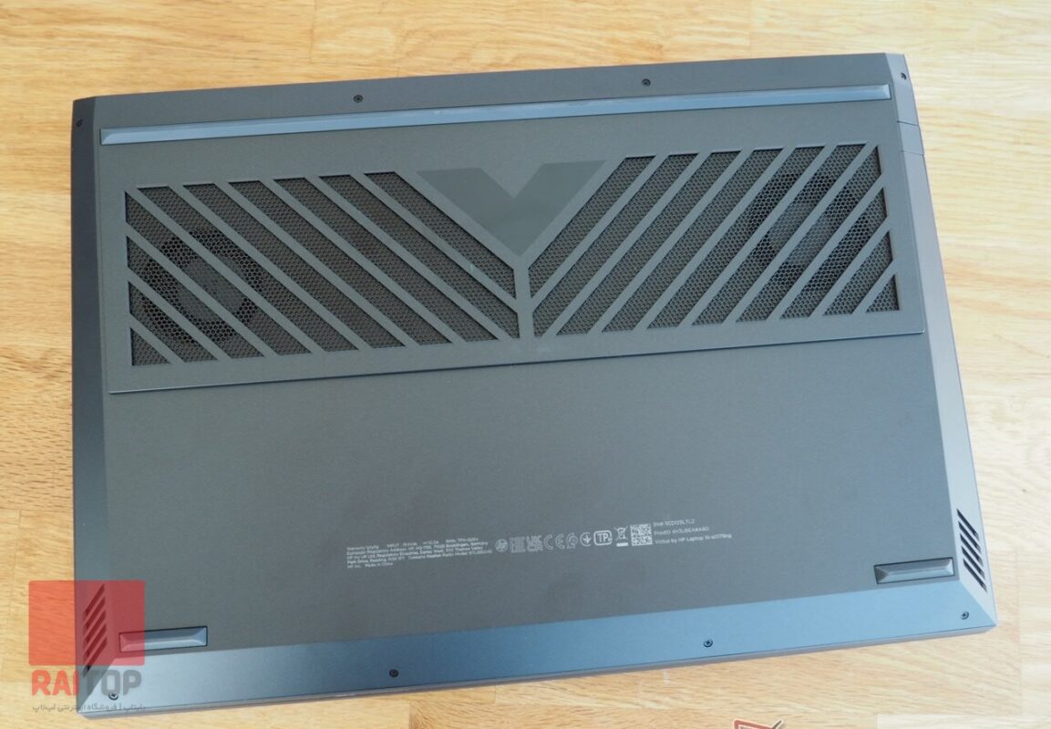 لپ تاپ گیمینگ 16 اینچی HP مدل Victus 16-d0 قاب زیرین