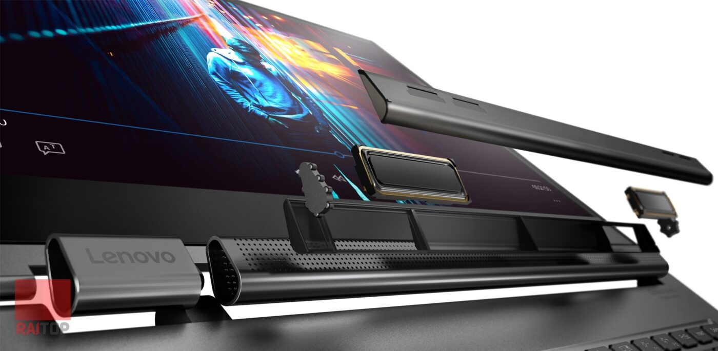 لپ تاپ استوک 13.9 اینچی Lenovo مدل Yoga C930 ساوند بار