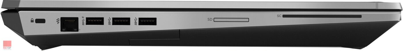 لپ تاپ ورک‌استیشن 17 اینچی HP مدل ZBook 17 G5 پورت های چپ