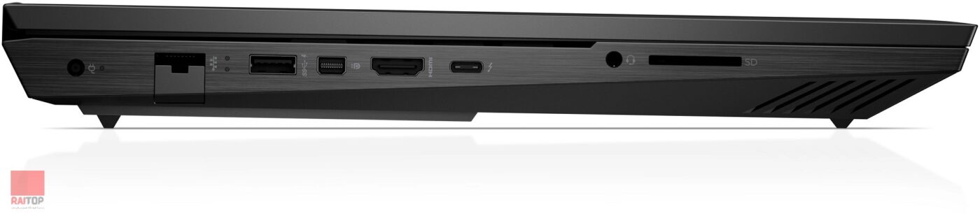 لپ تاپ گیمینگ 17 اینچی HP مدل Omen 17-ck پورت های چپ
