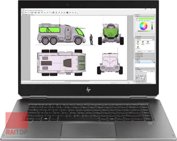 لپ تاپ ورکستیشن 15 اینچی HP مدل ZBook Studio x360 G5 مقابل