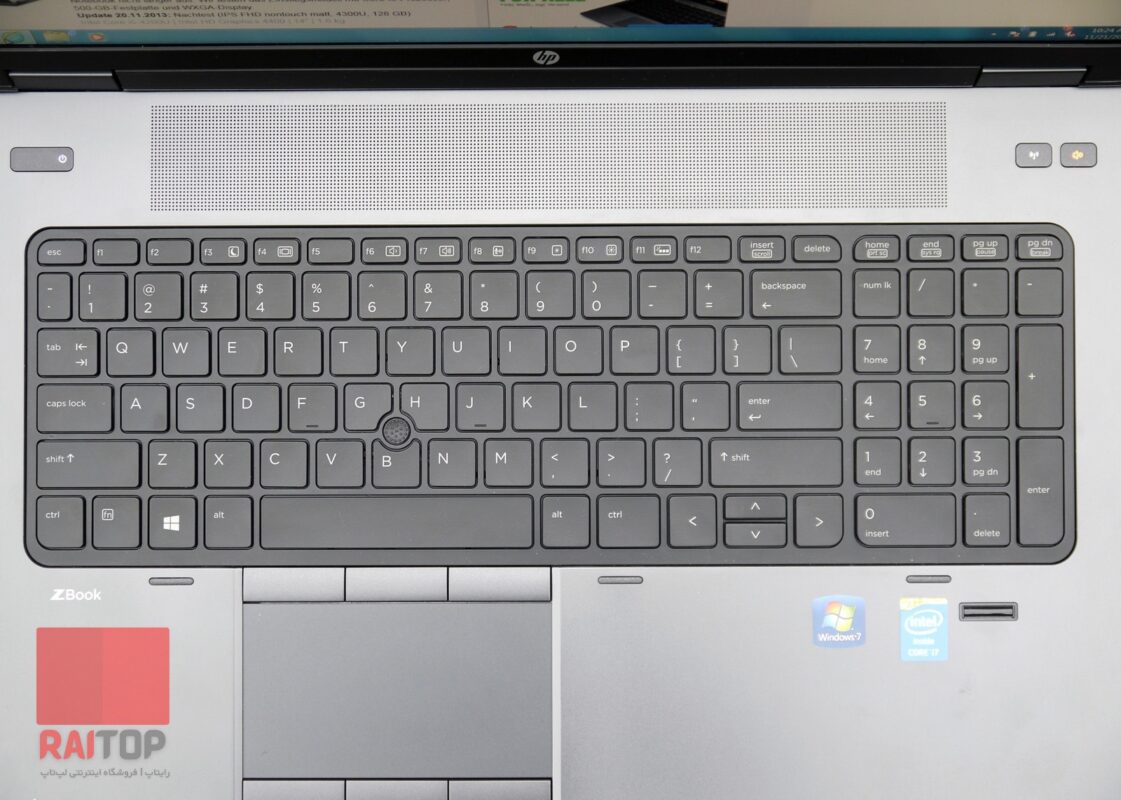 لپ‌تاپ استوک HP مدل ZBook 17 G1 کیبرد