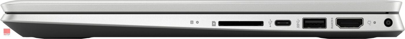 لپ تاپ 14 اینچی HP مدل Pavilion x360 - 14-dh پورت های راست