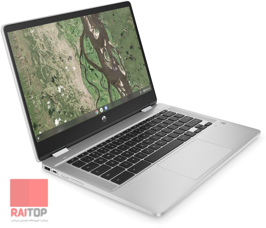 لپ تاپ HP مدل Chromebook x360 14b-cb0 رخ چپ نقره