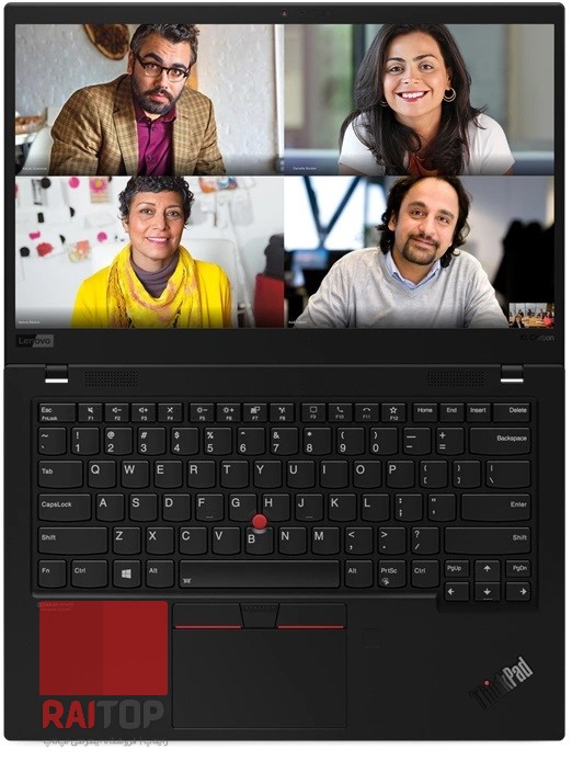 لپ تاپ 14 اینچی Lenovo مدل ThinkPad X1 Carbon Gen 8 بالا کیبرد