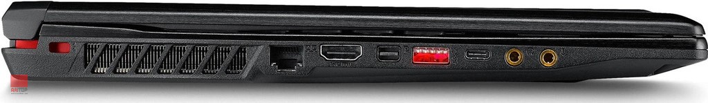 لپ تاپ گیمینگ MSI مدل GE63 8RE پورت های چپ
