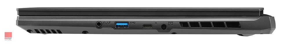 لپ تاپ 17 اینچی Gigabyte مدل AORUS 12th پورت های راست