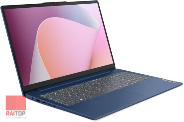 لپ تاپ 15 اینچی Lenovo مدل IdeaPad Slim 3 15AMN8 رخ چپ آبی