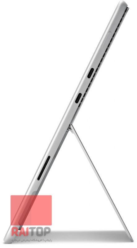 تبلت Microsoft مدل Surface Pro 8 همراه با کیبرد راست رنگ نقره ای