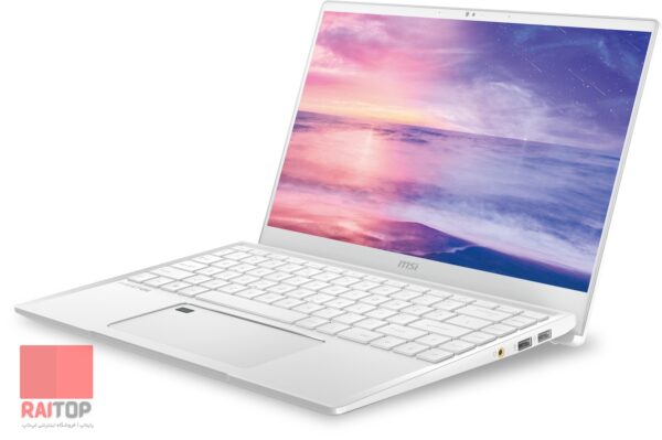 لپ تاپ 14 اینچی MSI مدل Prestige 14 A10SC رخ راست سفید