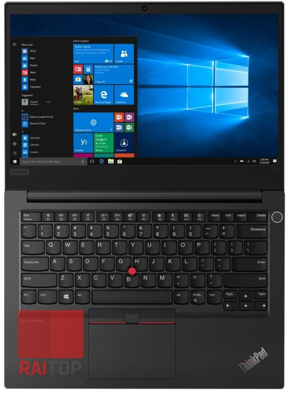 لپ تاپ 14 اینچی Lenovo مدل ThinkPad E14 Gen 1 مقابل باز