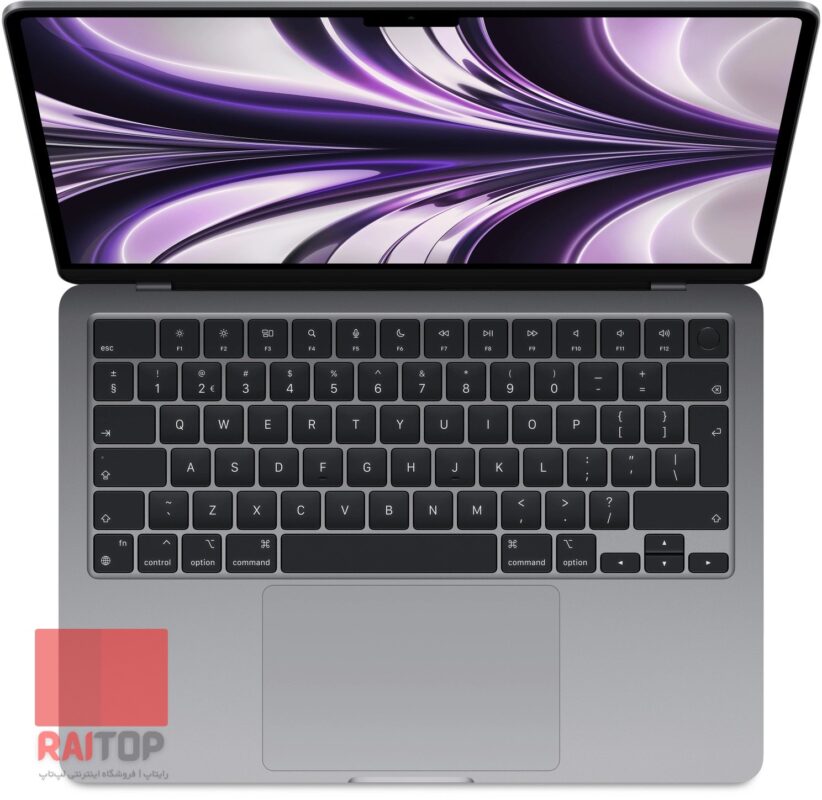 لپ تاپ 13 اینچی اپل Apple مدل MacBook Air (2022) M2 کیبرد خاکستری