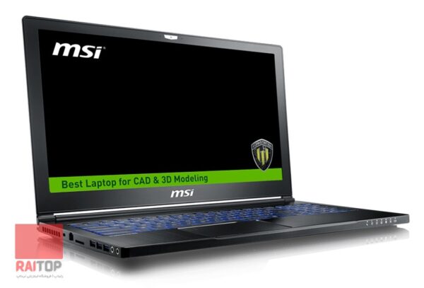 لپ تاپ 15.6 اینچی MSI مدل WS63 7RK رخ چپ