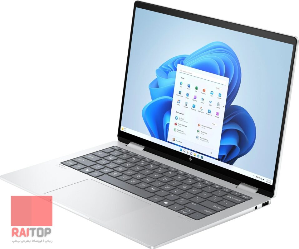 لپ تاپ HP مدل Envy x360 14-fa0 رخ راست نقره ای