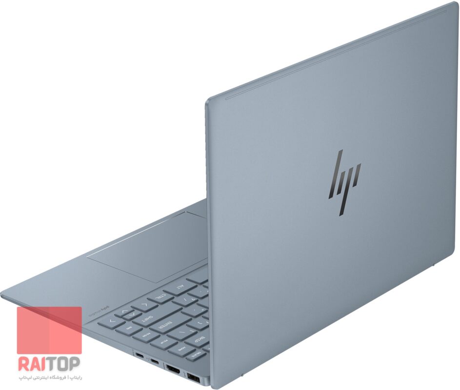 لپ تاپ 14 اینچی HP مدل Pavilion Plus 14-ew1 پشت راست آبی