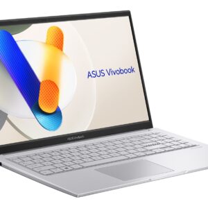 لپ تاپ 15 اینچی ASUS مدل VivoBook 15 X1504VA رخ چپ نقره ای