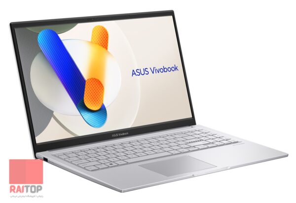 لپ تاپ 15 اینچی ASUS مدل VivoBook 15 X1504VA رخ چپ نقره ای