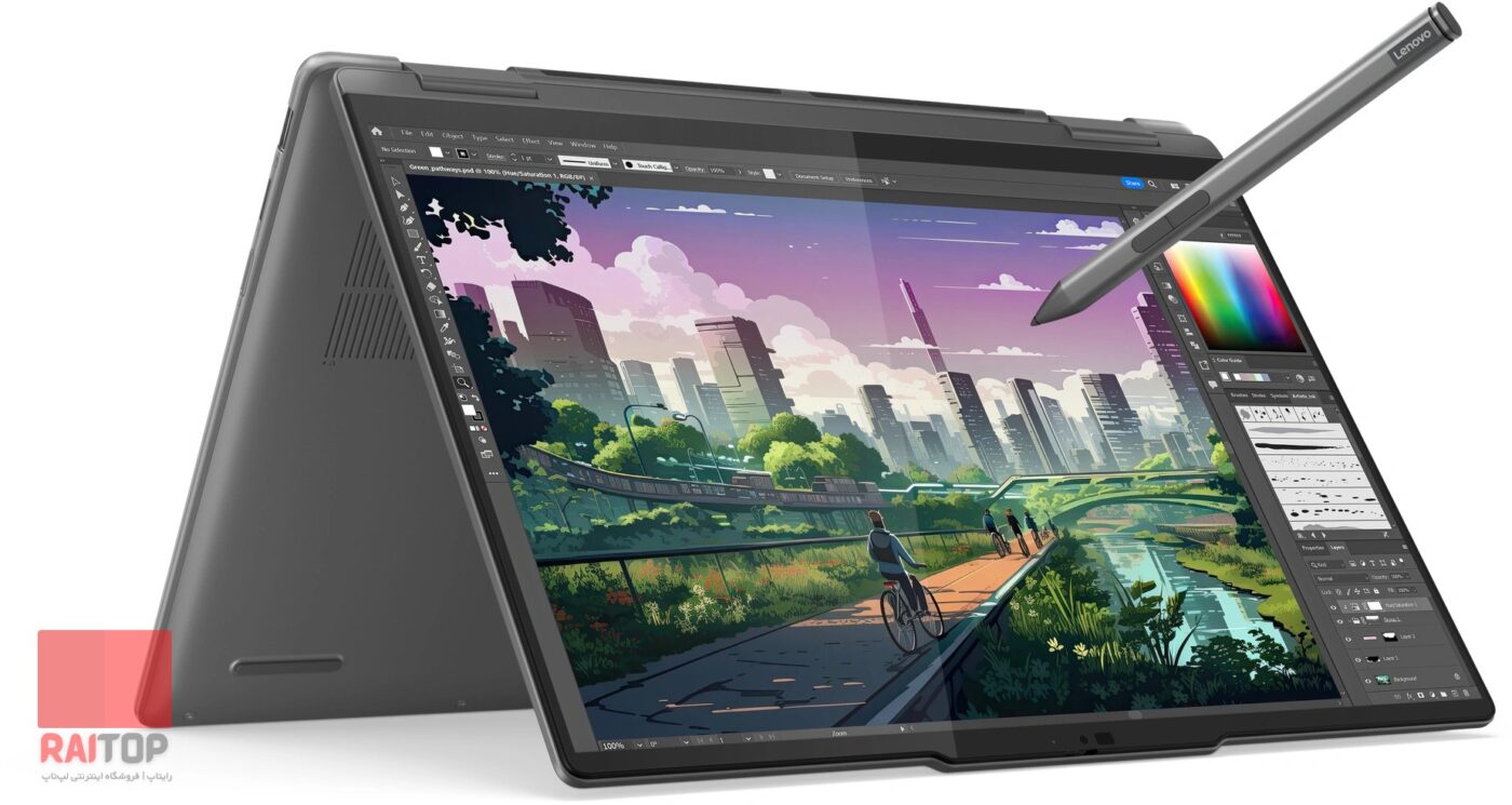 لپ تاپ 2 در 1 Lenovo مدل Yoga 7 14AHP9 چتری