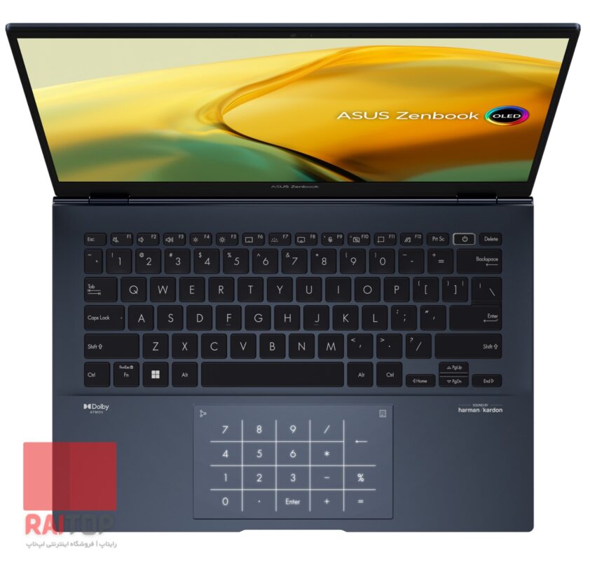 لپتاپ ASUS مدل Zenbook 14 Q409 12th Gen کیبرد