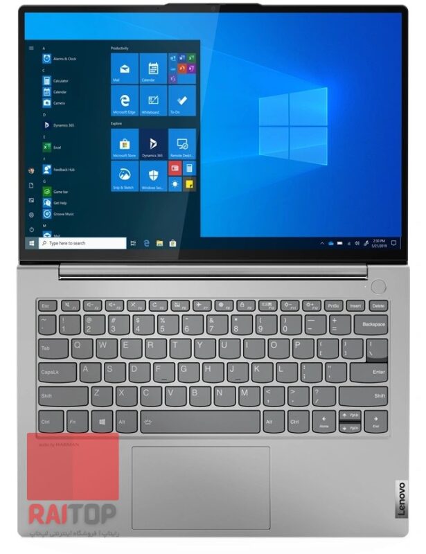 لپ تاپ 13 اینچی Lenovo مدل ThinkBook 13s G2 ITL باز مقابل