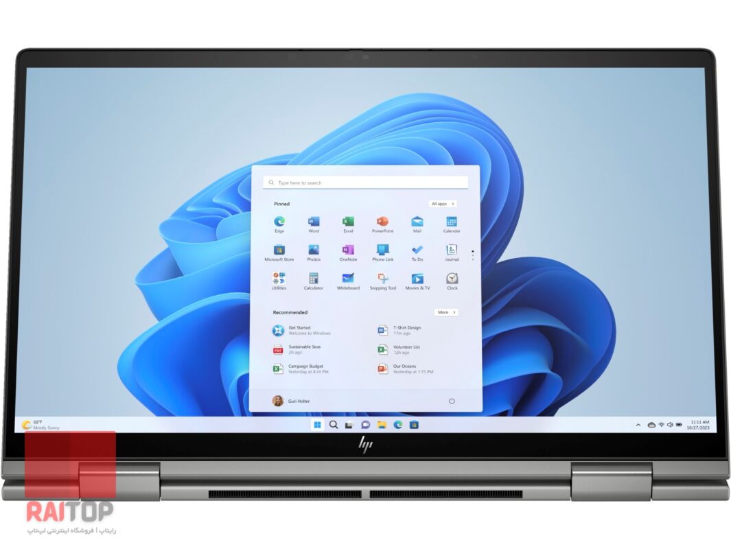 لپ تاپ 2 در 1 HP مدل Envy x360 15-fe1 نمایشگر