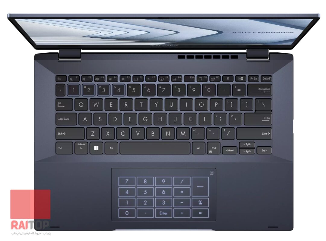 لپ تاپ 14 اینچی ASUS مدل ExpertBook B5 Flip B5402FVA کیبرد