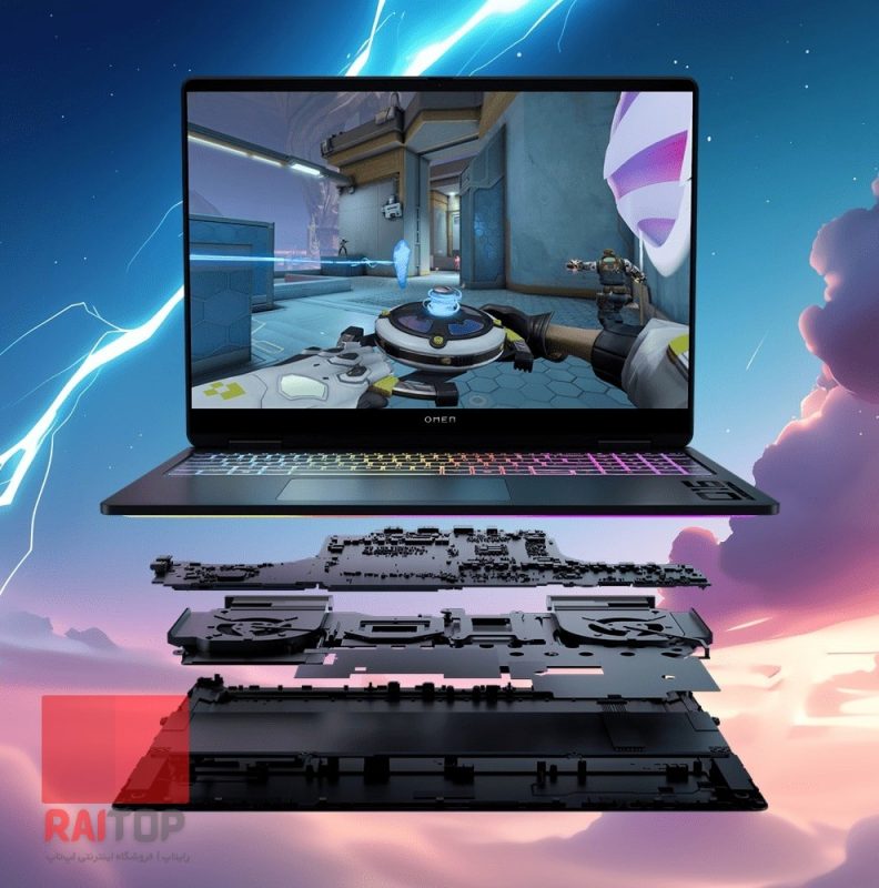 لپ تاپ گیمینگ HP مدل Omen Max 16-ah0 بنر قطعات