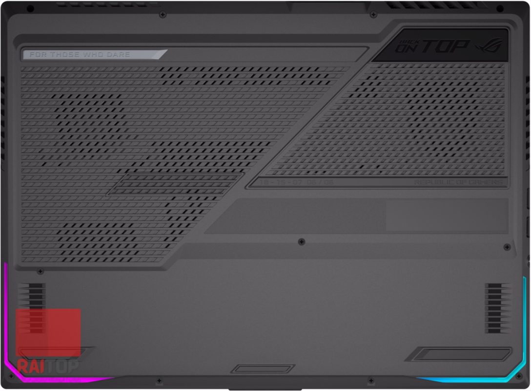 لپ تاپ ASUS مدل ROG Strix G15 G513I 2021 قاب زیرین