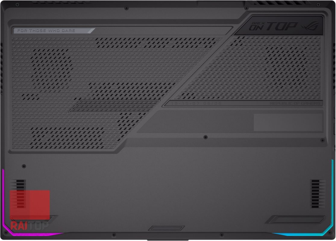 لپ تاپ ASUS مدل ROG Strix G17 (2021) G713I قاب زیرین