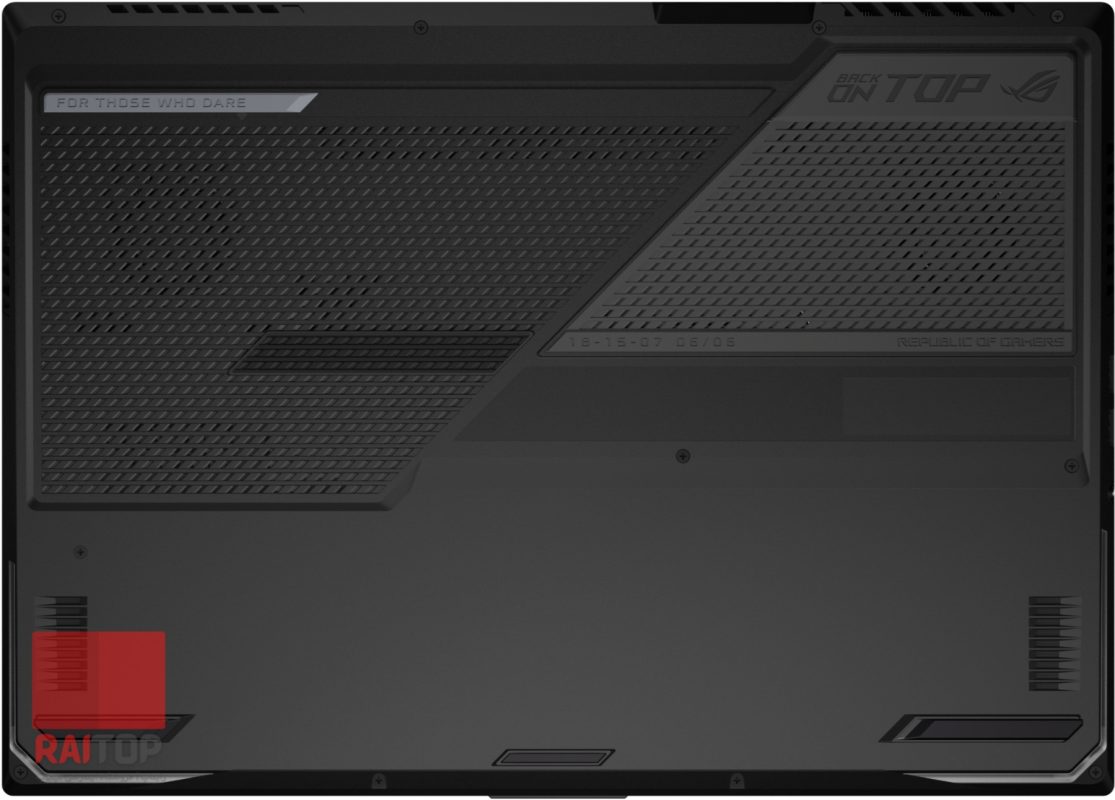 لپ تاپ ASUS مدل ROG Strix SCAR 17 (2021) G733Q قاب زیرین