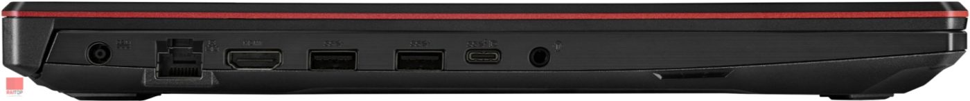 لپ تاپ گیمینگ ASUS مدل TUF A17 FX706Q پورت های چپ