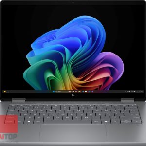 لپ تاپ 14 اینچی HP مدل Omnibook X Flip 14-fm0 خاکستری مقابل