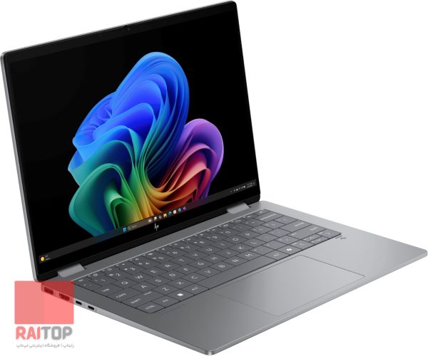 لپ تاپ 14 اینچی HP مدل Omnibook X Flip 14-fm0 رخ چپ خاکستری