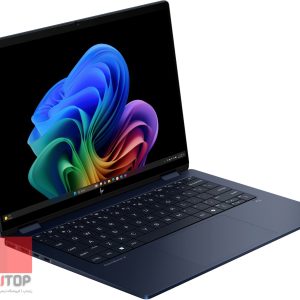 لپ تاپ 14 اینچی HP مدل Omnibook X Flip 14-fm0 رخ چپ سرمه ای